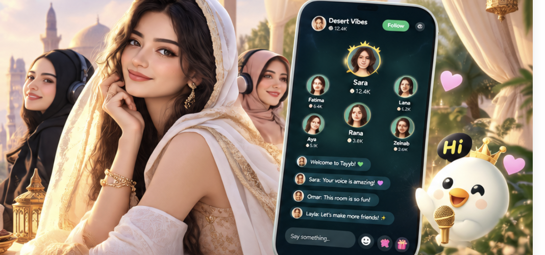 Tayyb members enjoying a voice chat room